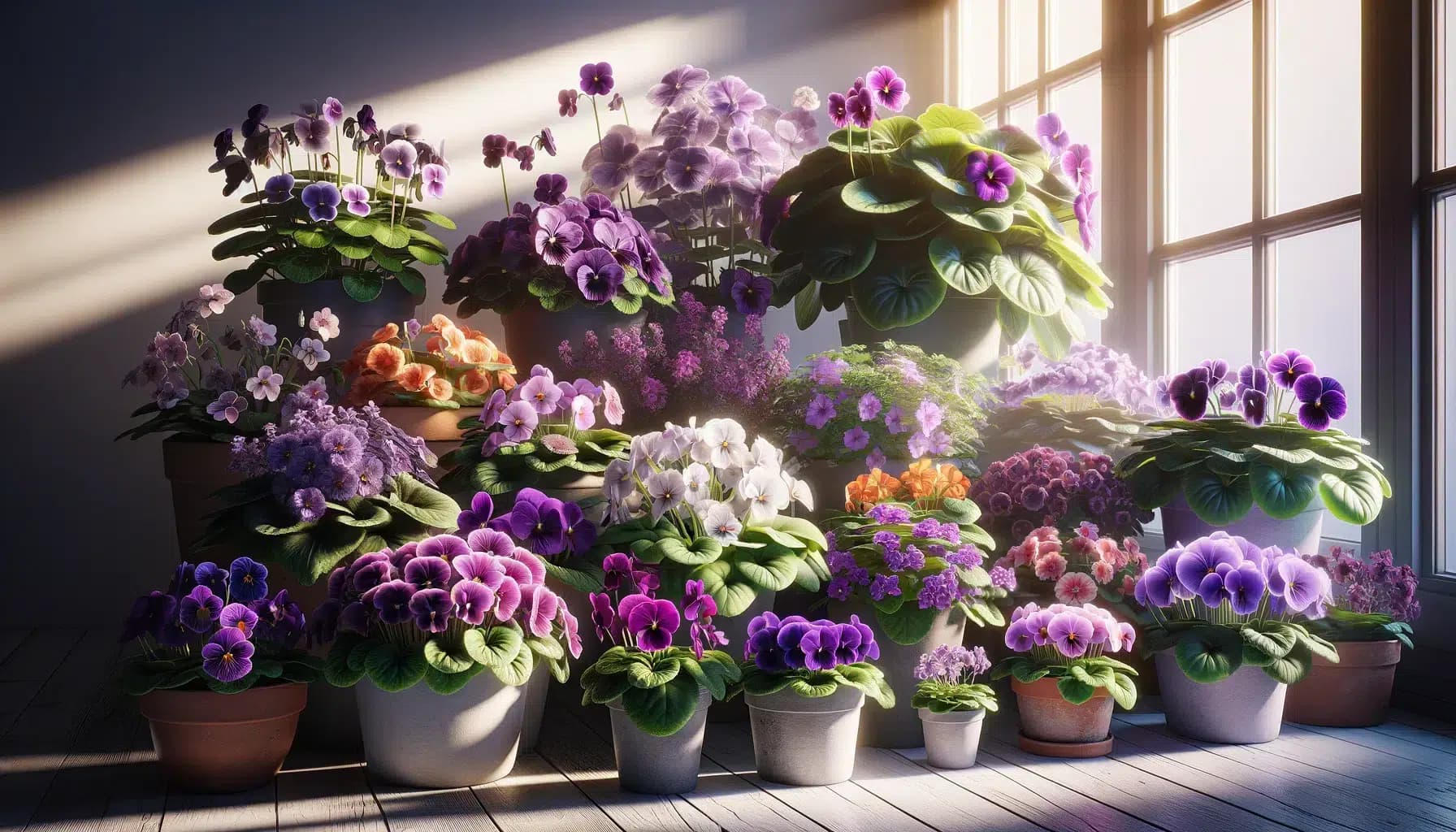 Janela de Violetas: Encanto Violeta