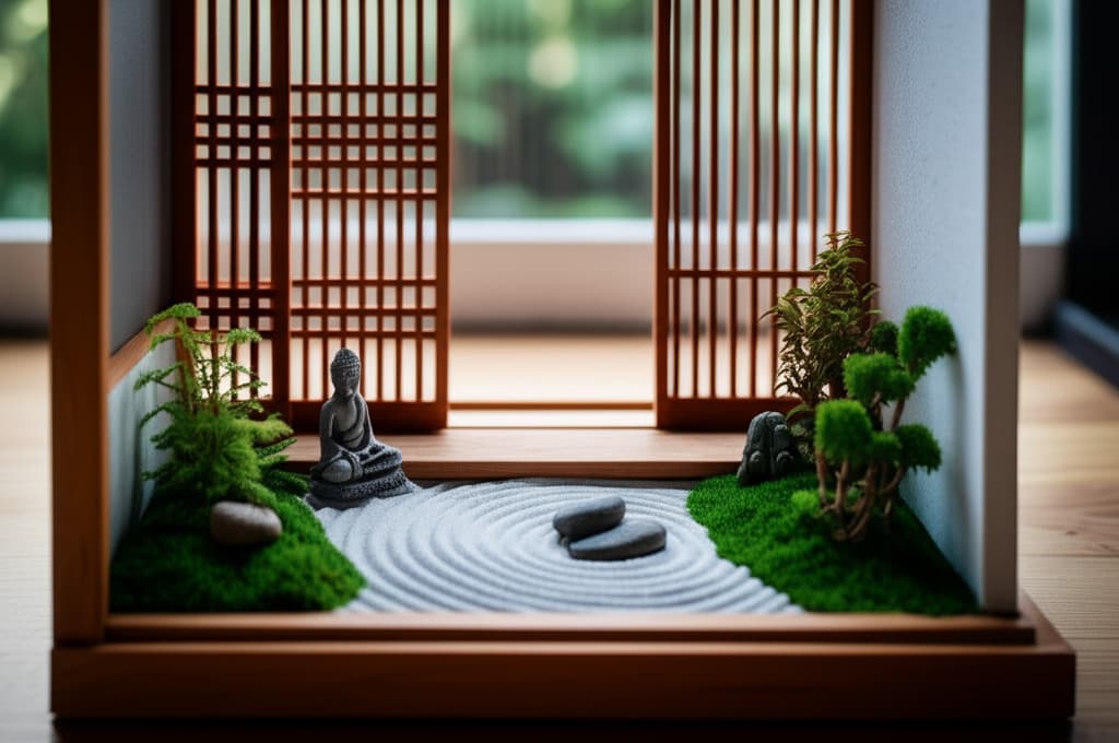 Imagem ilustrativa sobre Jardim Zen: Seu Refúgio em Apartamento