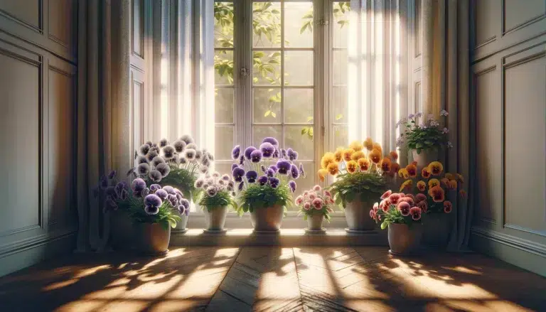 Amor-Perfeito no Peitoril: Janelas Floridas