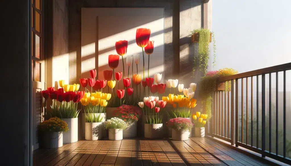 Tulipas na Varanda: Cores que Falam