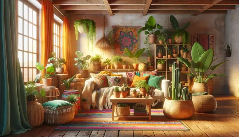 Boho Chic: Um Toque de Liberdade com Plantas