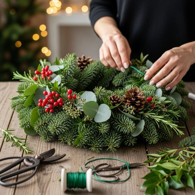 Como fazer uma Guirlanda de Natal com plantas naturais?